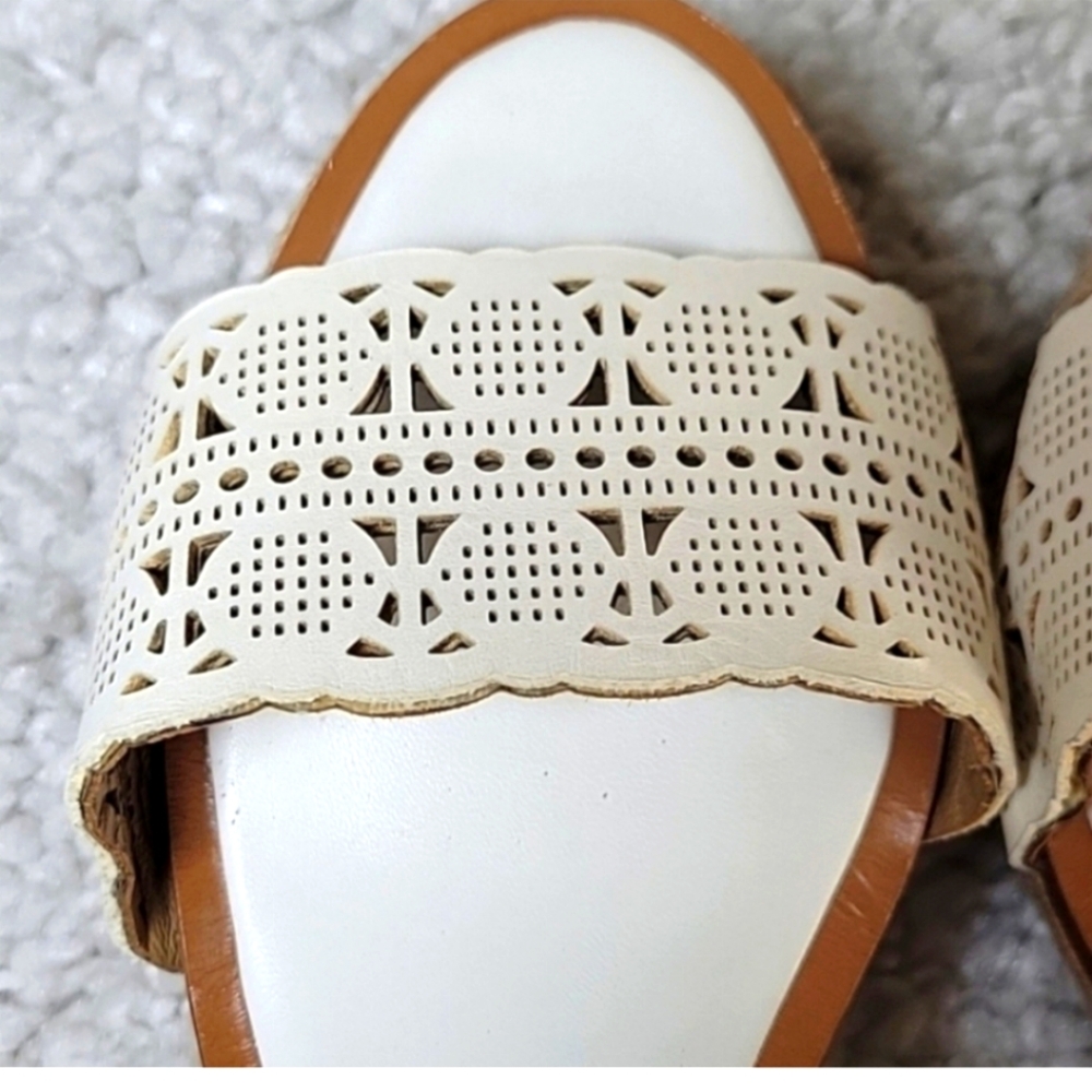 TORY BURCH Roselle Platform Espadrille Heels Size 9.5 - Picture 7 of 13